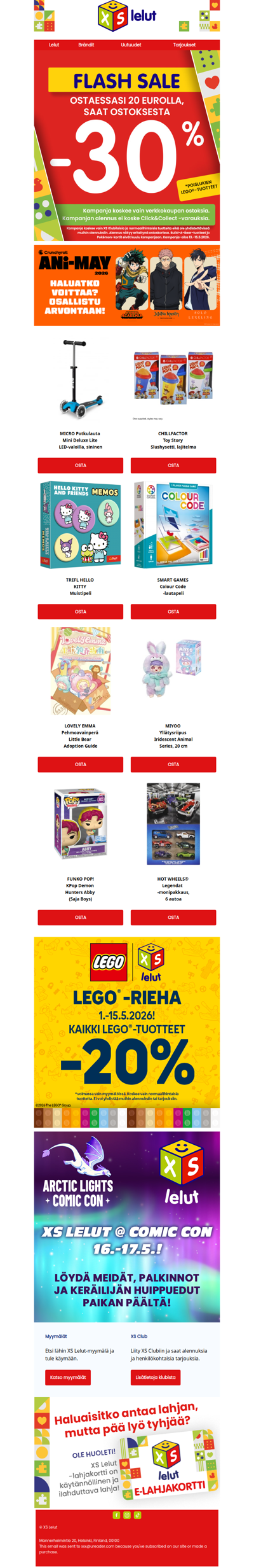 ⏳ VIIMEINEN PÄIVÄ: Flash Sale päättyy tänään!
