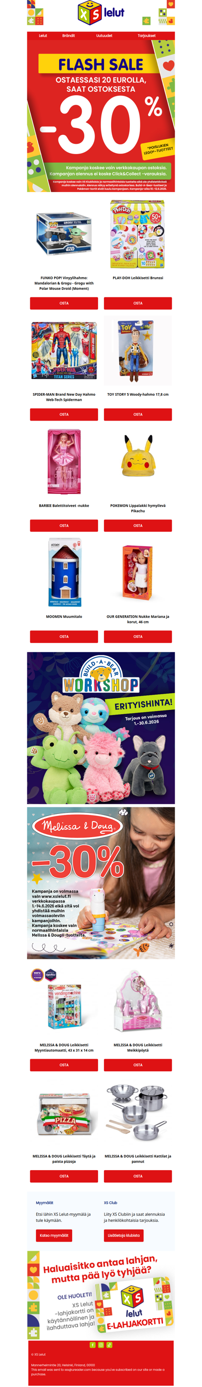 ⚡ FLASH SALE: -30% alennus ostoksestasi!