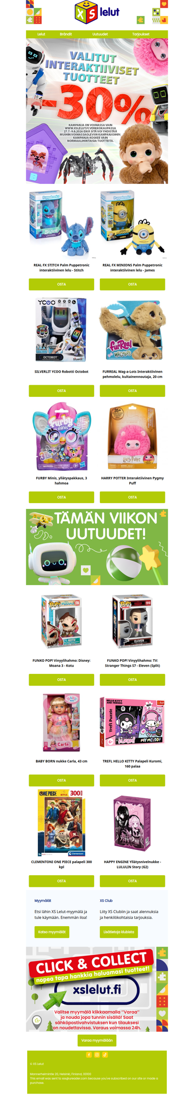 -30 % kaikista interaktiivisista leluista