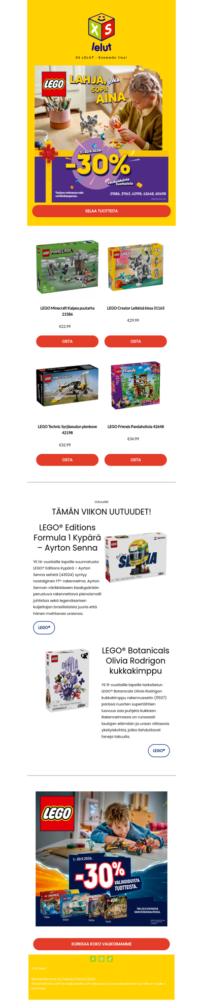 Lahja, joka sopii aina!