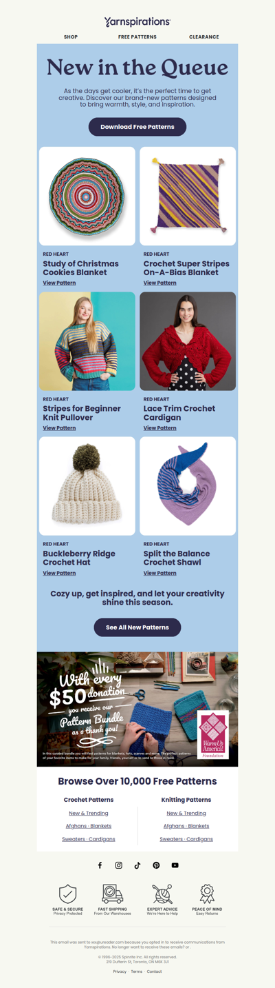 🎉Fresh Patterns Just Dropped!