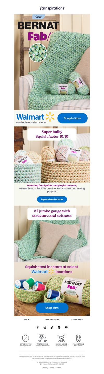 🎉Meet Bernat Fab! — now at Walmart