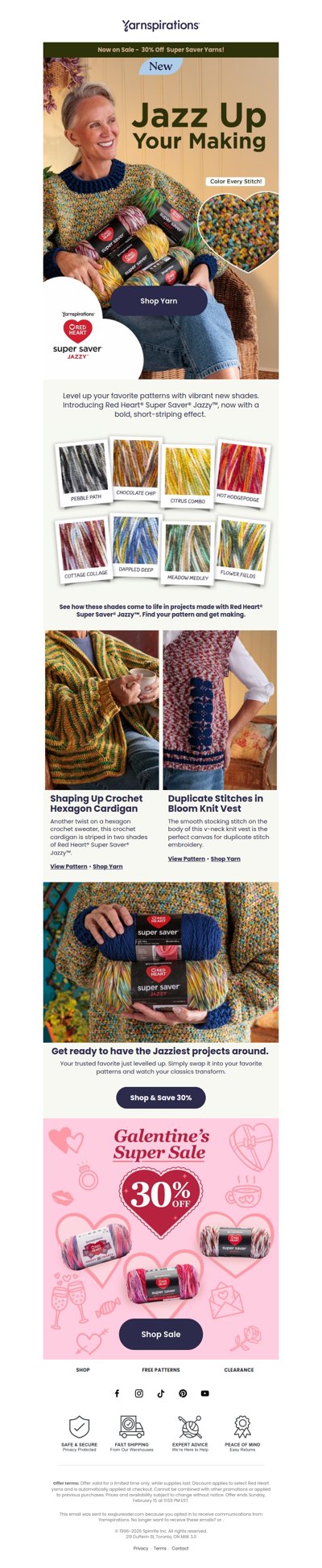 Say Hello to Red Heart Super Saver Jazzy