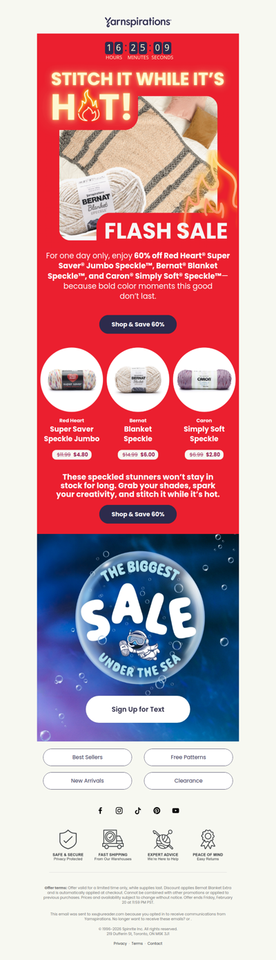 ⌛Flash Sale! Up to 60% Off Today!