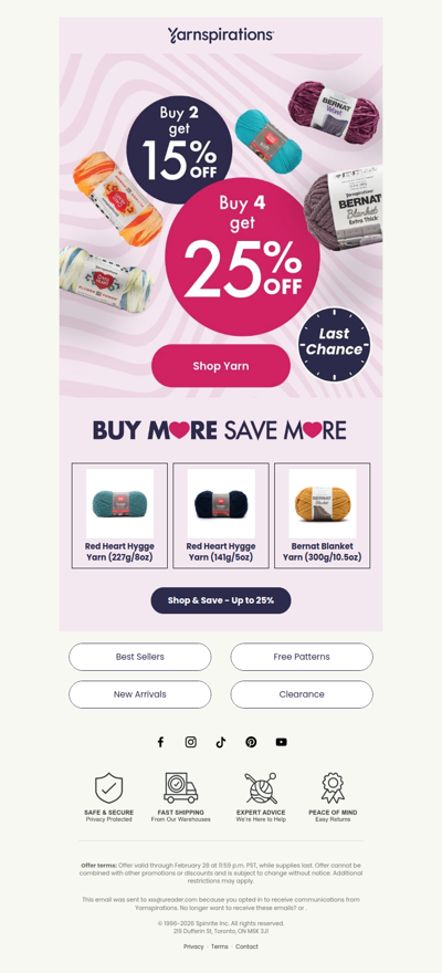 Almost Gone—Up to 25% Off