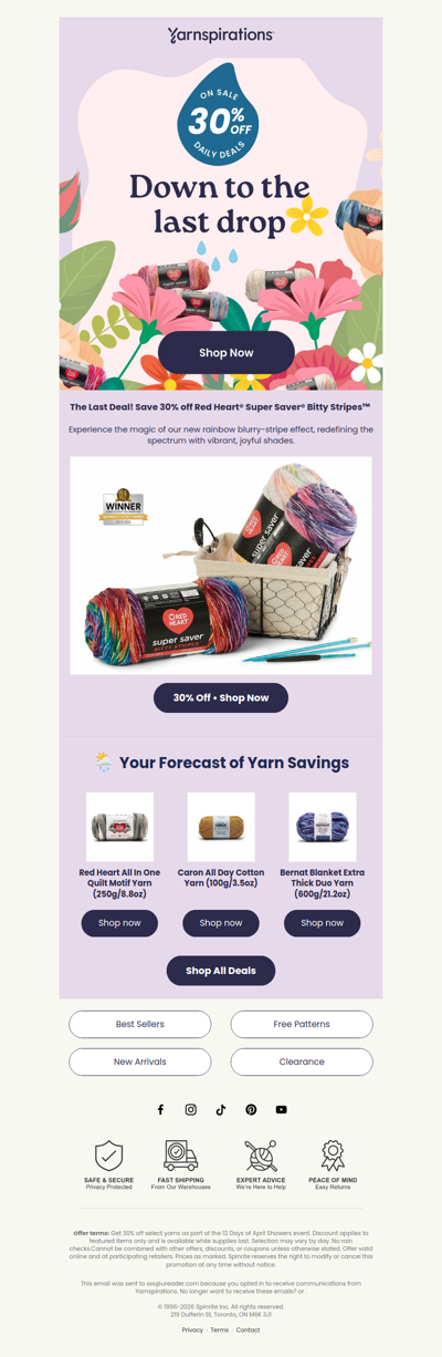 30% Off: Grab Your Yarn Before It’s Gone!