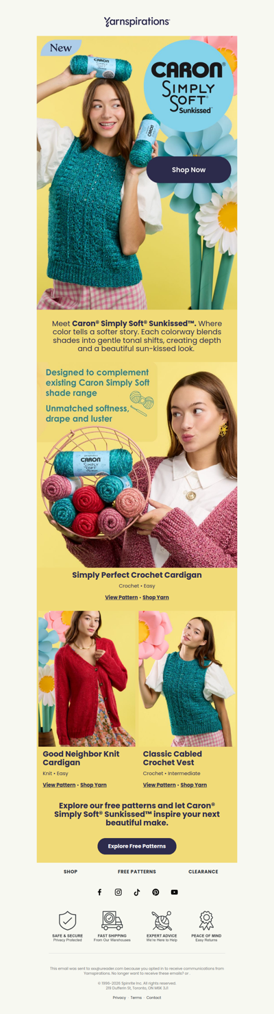 ☀️ Meet the NEW Caron Simply Soft Sunkissed!