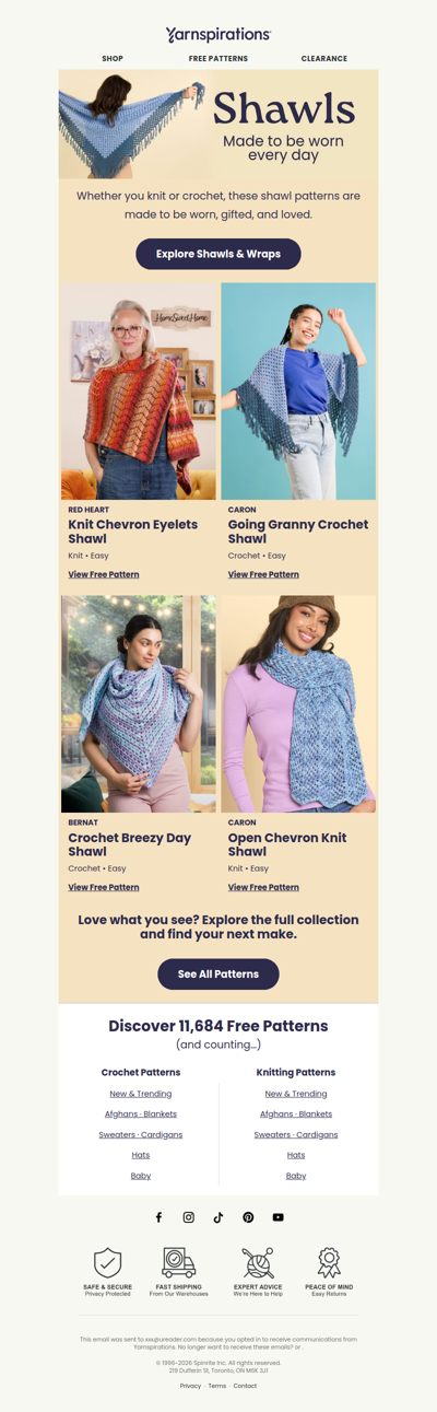 40+ Must-Try Shawl Patterns