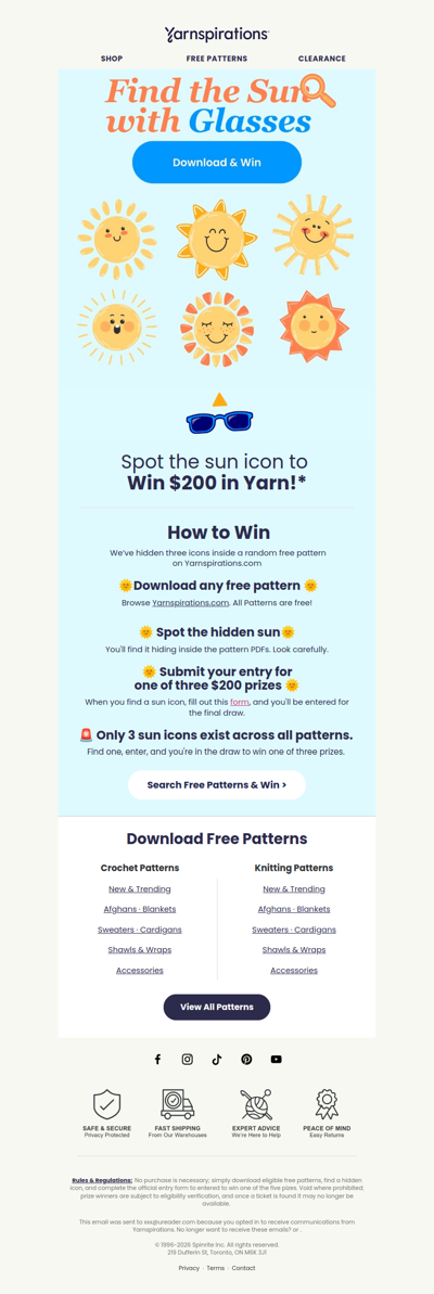 🌞 YOU Can Win $200!