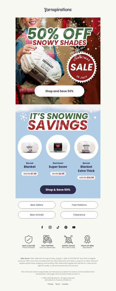 50% Off. The Biggest Deal We've Ever Done.