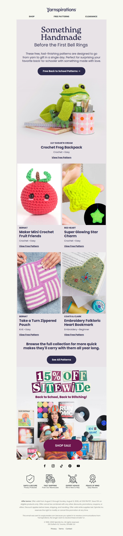 20+ Patterns You Can Make Before School Starts