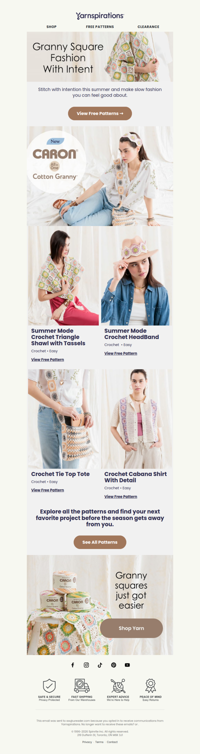 6 NEW Cotton Granny Patterns