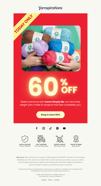 🔥60% Off Caron Simply Me!