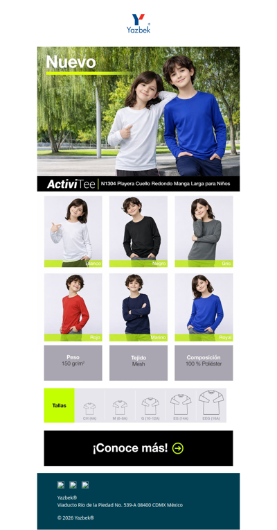 ¡Niños imparables con la nueva N1304!, Versatilidad y rendimiento en cada movimiento.