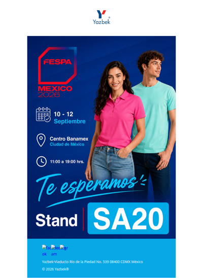 Yazbek llega a FESPA México 2026 | ¡Te esperamos!