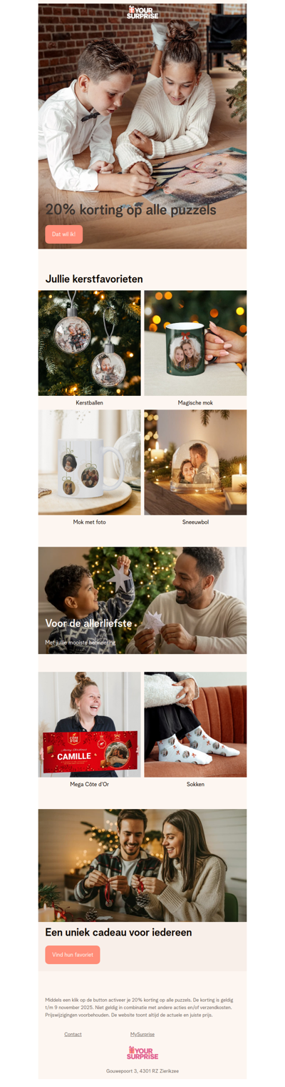 Nu 20% korting op alle puzzels