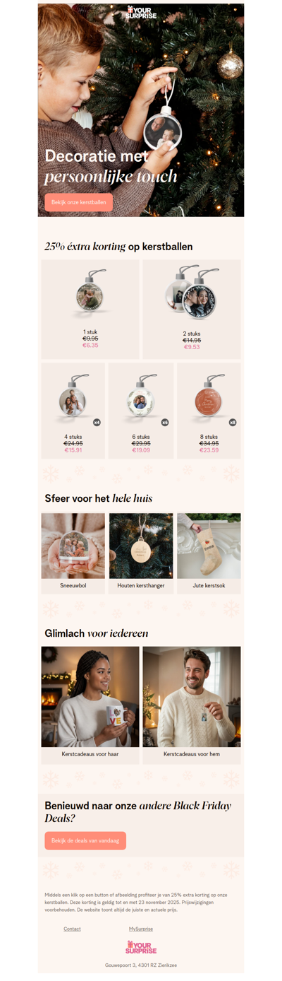 WEEKEND ACTIE! 25% éxtra korting op kerstballen 🎄