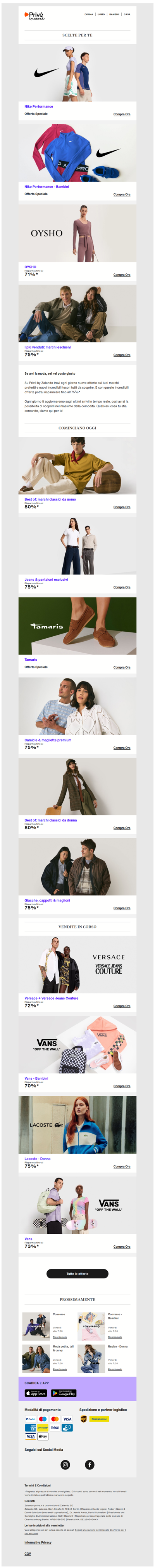 Nike Performance, OYSHO & Love Moschino ⎪ Elettrizzanti offerte per te