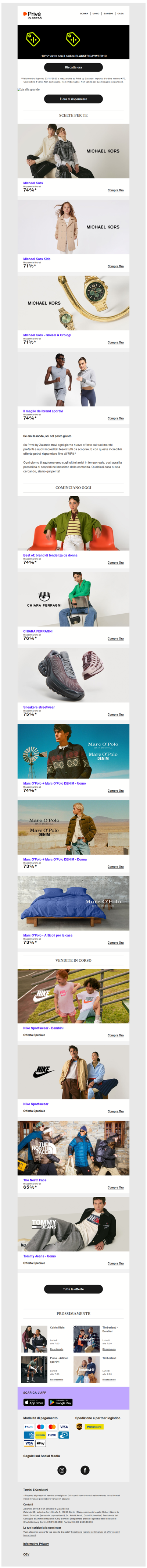 Spoiler: 10% extra su Michael Kors & ONLY