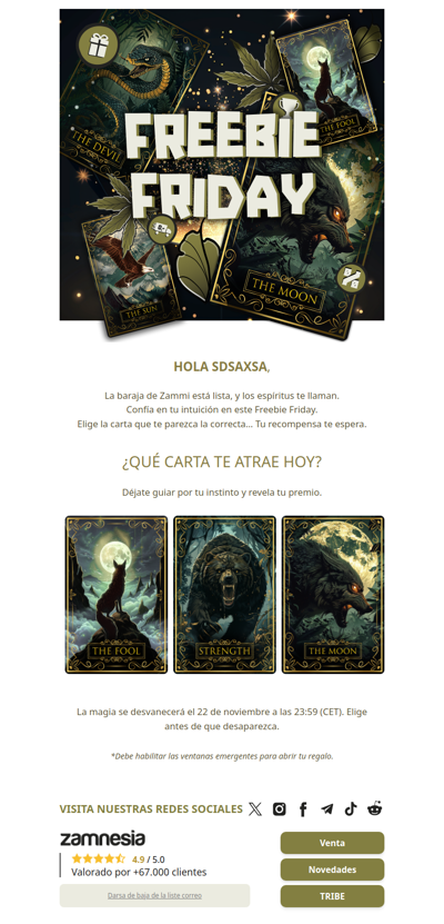 Freebie Friday: reservado para los elegidos 🦊🐻🐺