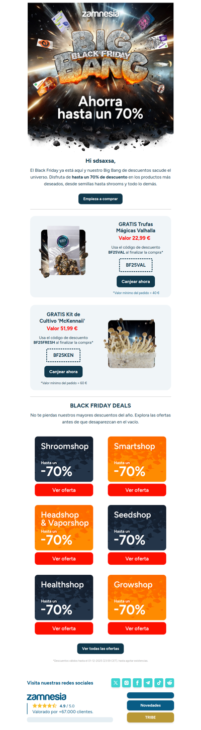 El Black Friday Big Bang ya está aquí 💥