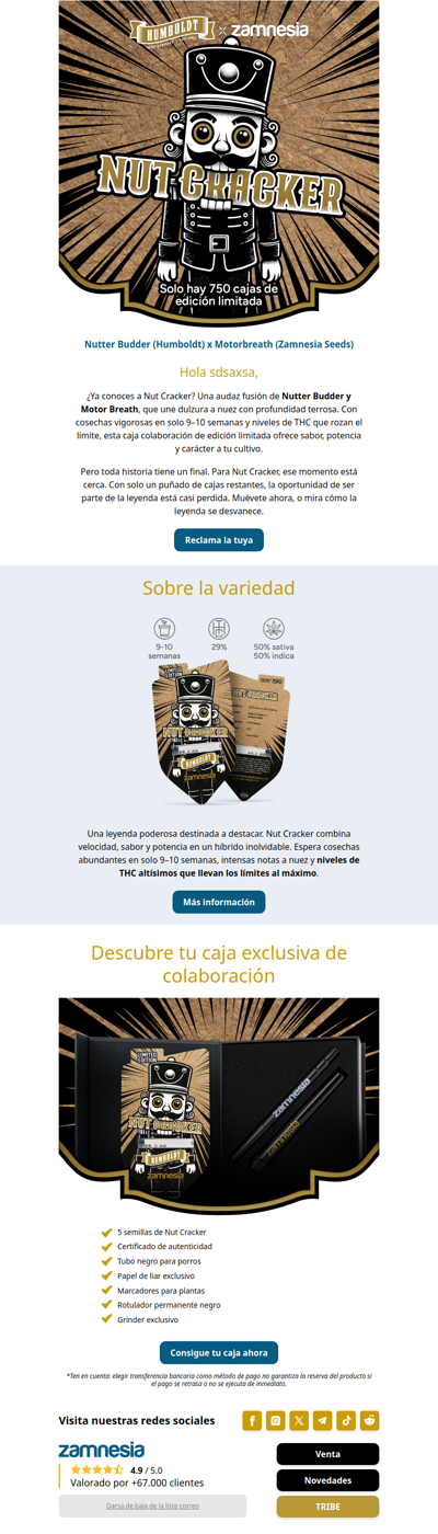 La historia de Nut Cracker termina pronto…⏰