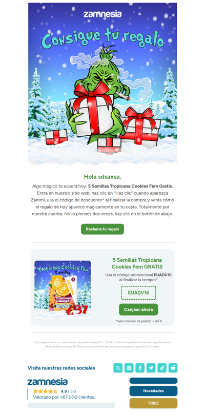 5 Semillas gratis incluidas al finalizar la compra