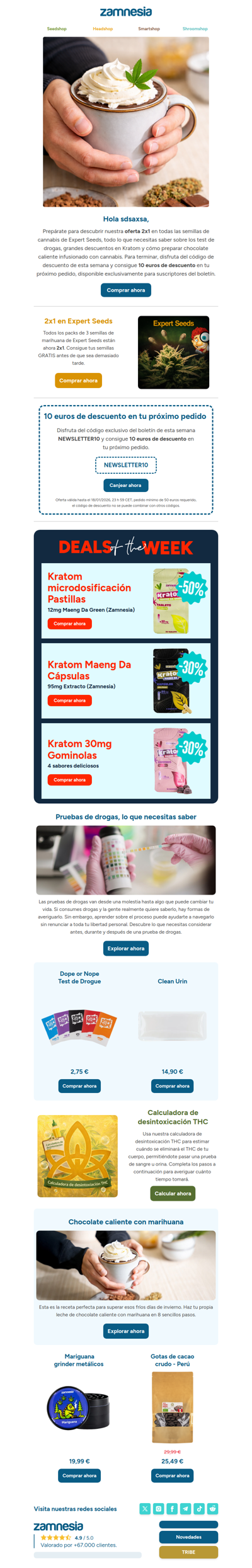 2x1 en todas las Expert Seeds