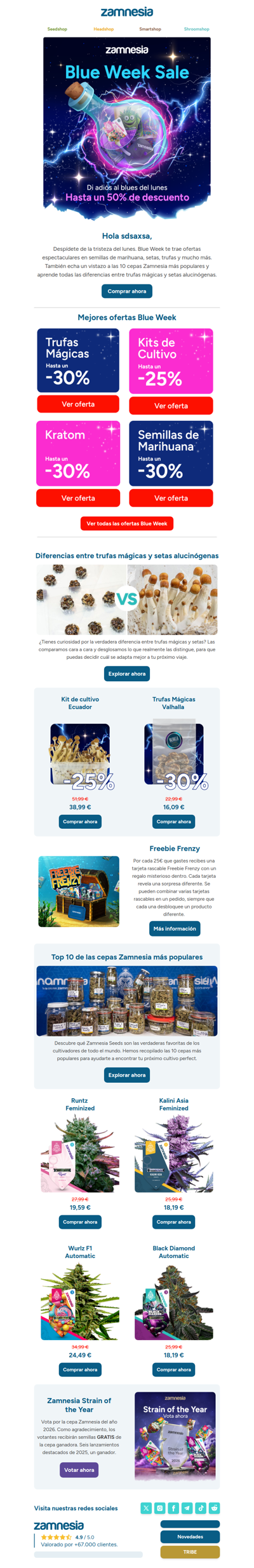 Título: 50% de descuento, combate la tristeza 💙