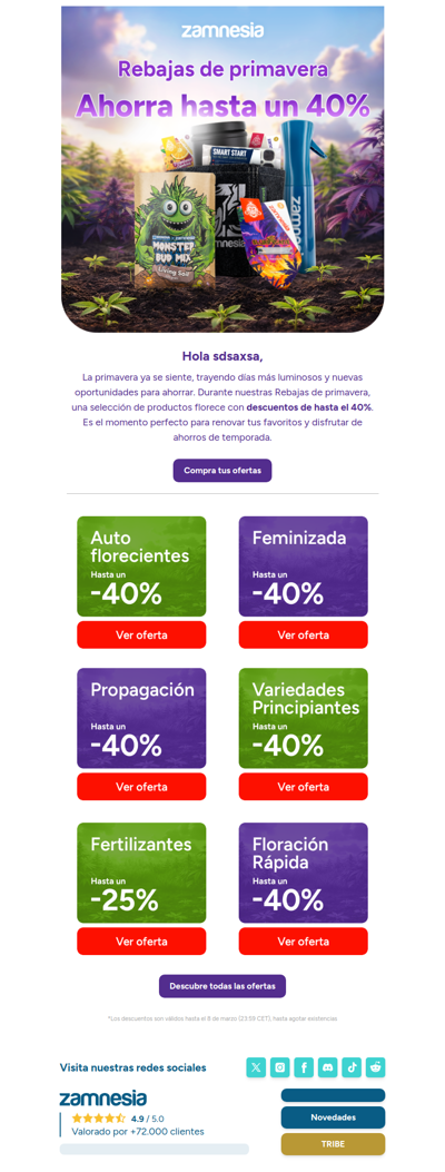 Las primeras ofertas de primavera 🌱