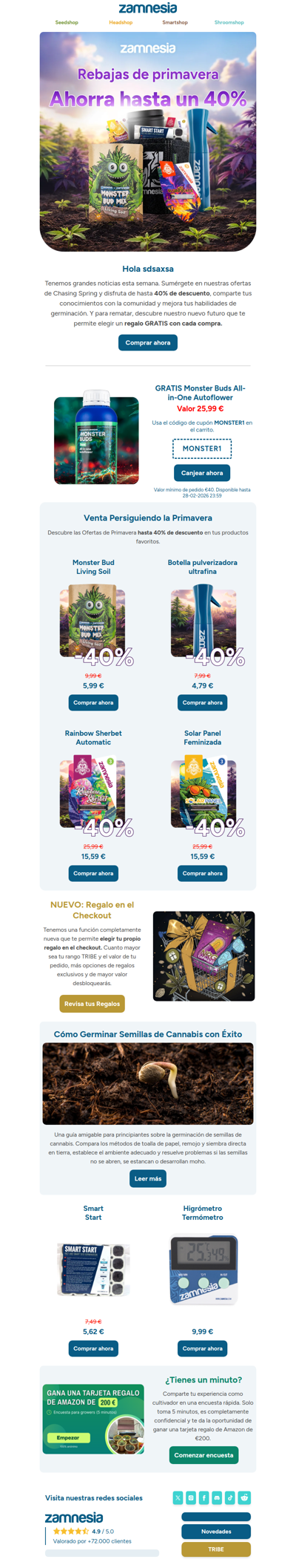 En busca de la primavera: Hasta 40% de descuento