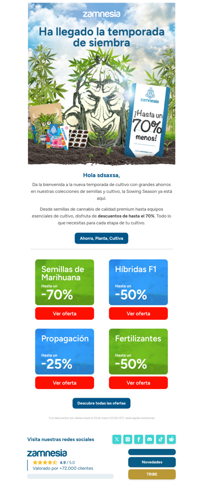 Ahorros espectaculares: hasta 70% de descuento