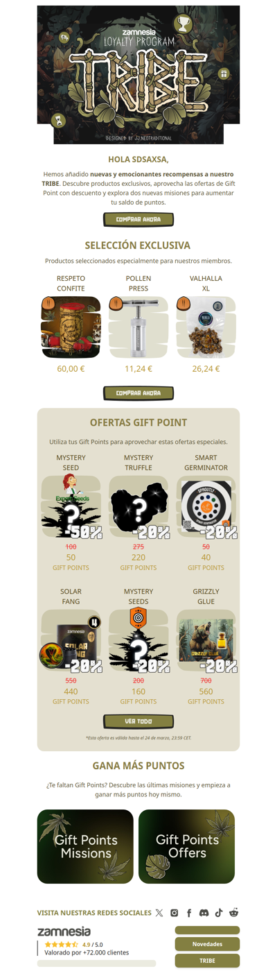 Gasta. Gana. Desbloquea.✨