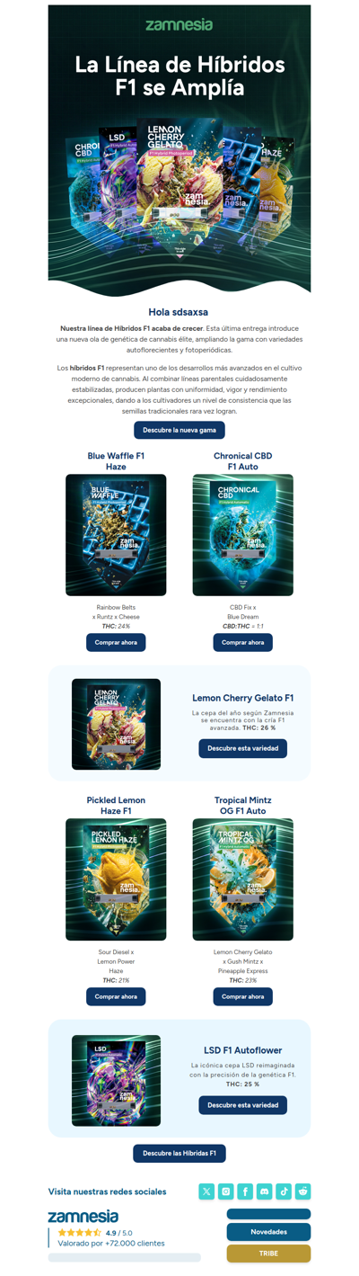 Una Nueva Entrega de Híbridos F1☄️