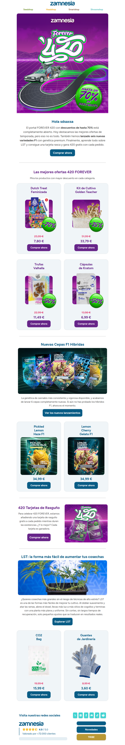 ¡Las mejores ofertas del 420, hasta un 70% de descuento!