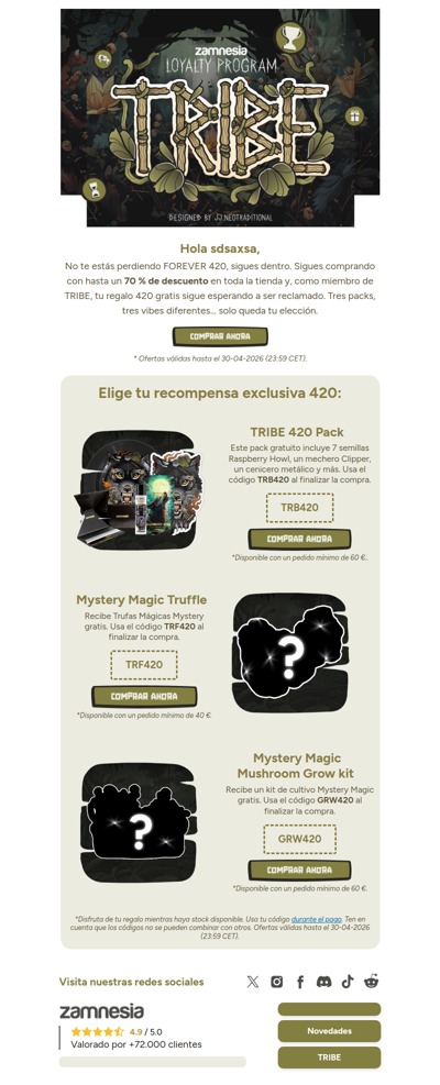 Aún disponible: tu regalo 420 gratis 🎁