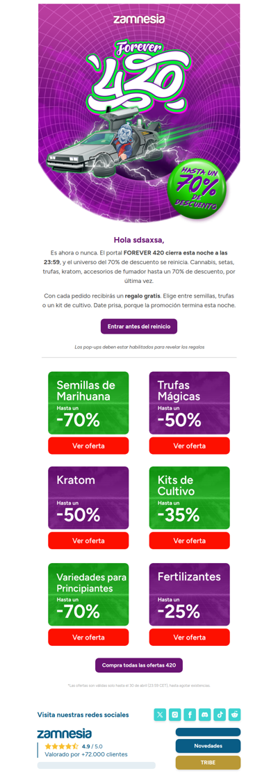 70% de descuento + regalo(s) GRATIS  se acaba esta noche