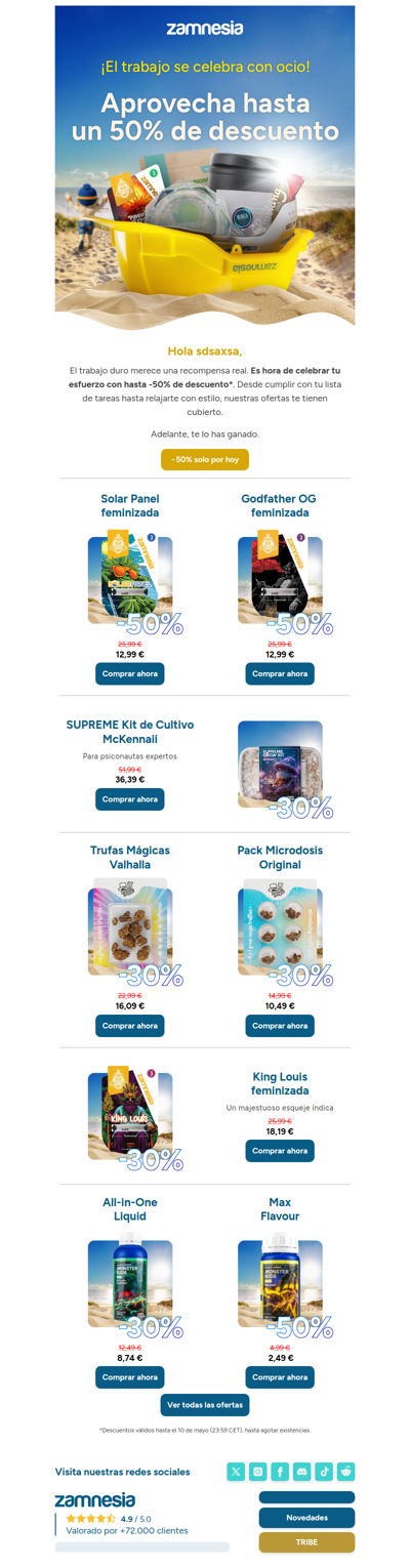 Tómate un descanso y disfruta -50%✨