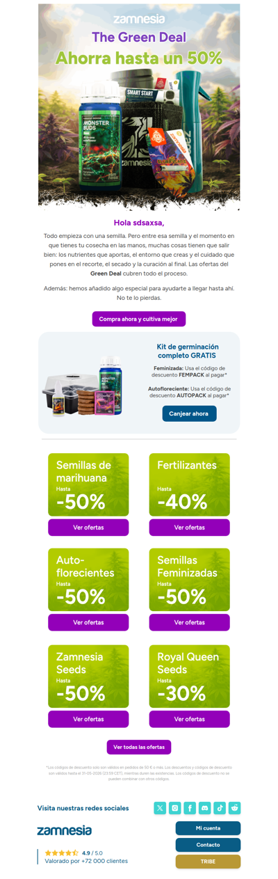 De la semilla a la cosecha. Todo en oferta 🤑