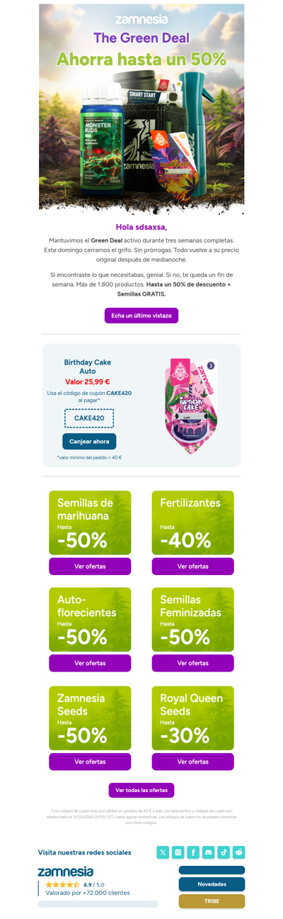 🚨 Este domingo se acabó