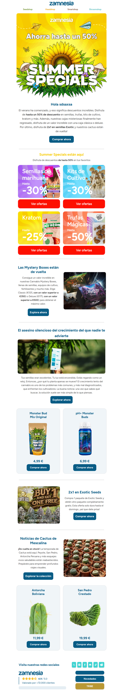 50% de descuento: las Summer Specials ya están aquí