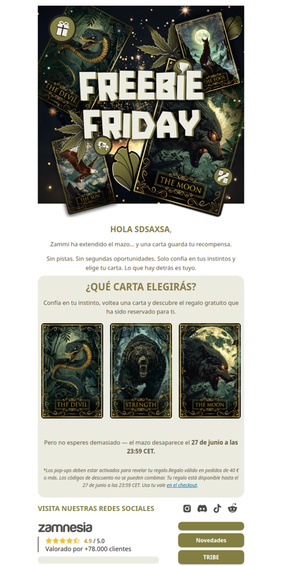 Tu recompensa está en las cartas ✨