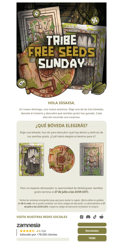 🔐 ¡Free Seeds Sunday ya está aquí!