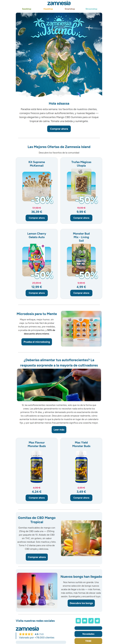 Grandes ofertas, novedades y un toque tropical🌞