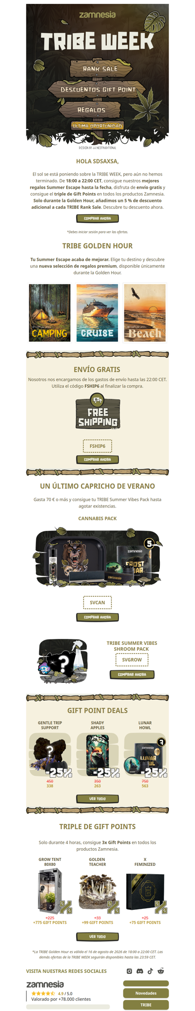 Solo durante 4 horas: tus mejores recompensas TRIBE hasta la fecha 🌅
