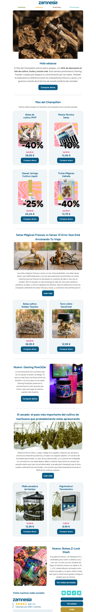 🍄40% de descuento en trufas y kits de cultivo🍄