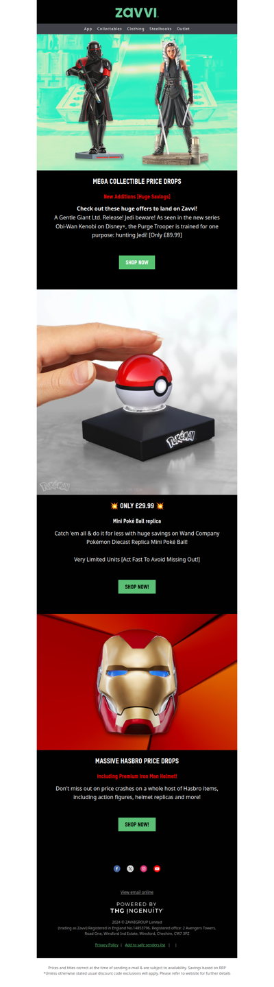 🔥MEGA Collectible Price Drops! Pokeball Only £29.99🔥