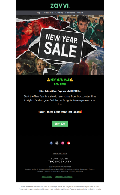 [Don't Miss Out] Zavvi New Year Sale! 💥