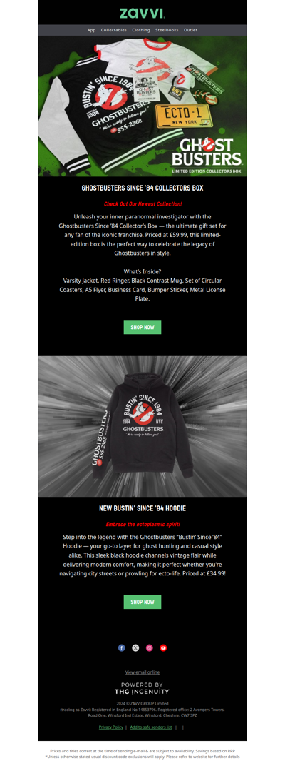 👻 Who you gonna call? Ghostbusters Limited Edition Collectors Box!