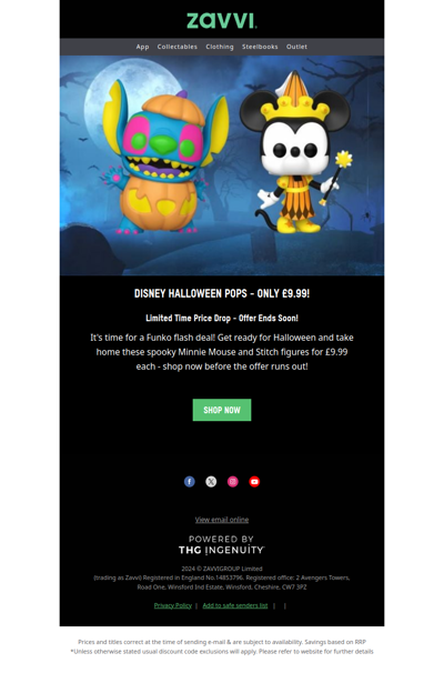 🎃 Disney Halloween Funko Pops 🎃 £9.99 For A Limited Time Only!